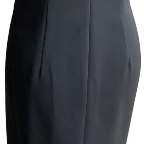 Lafayette 148 New York Faux Leather Inserts Sheath Dress - Picture 9 of 13